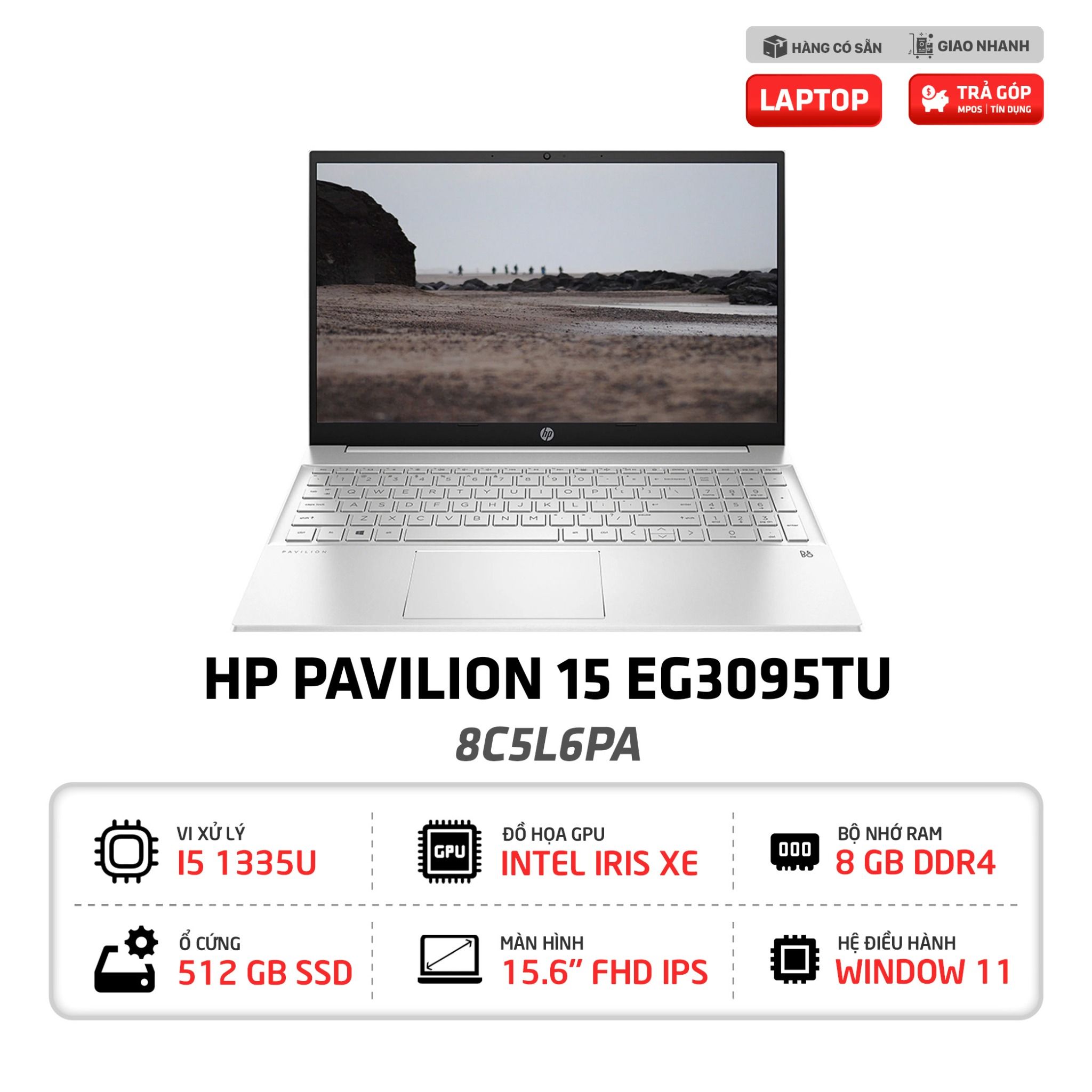 Laptop HP Pavilion 15 EG3095TU - 8C5L6PA