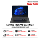  Laptop Lenovo IdeaPad Gaming 3 15IAH7 82S9006YVN i5-12500H | RAM 8GB | SSD 512GB | RTX 3050 | 15.6 inch FHD | Win 11 | Xám 