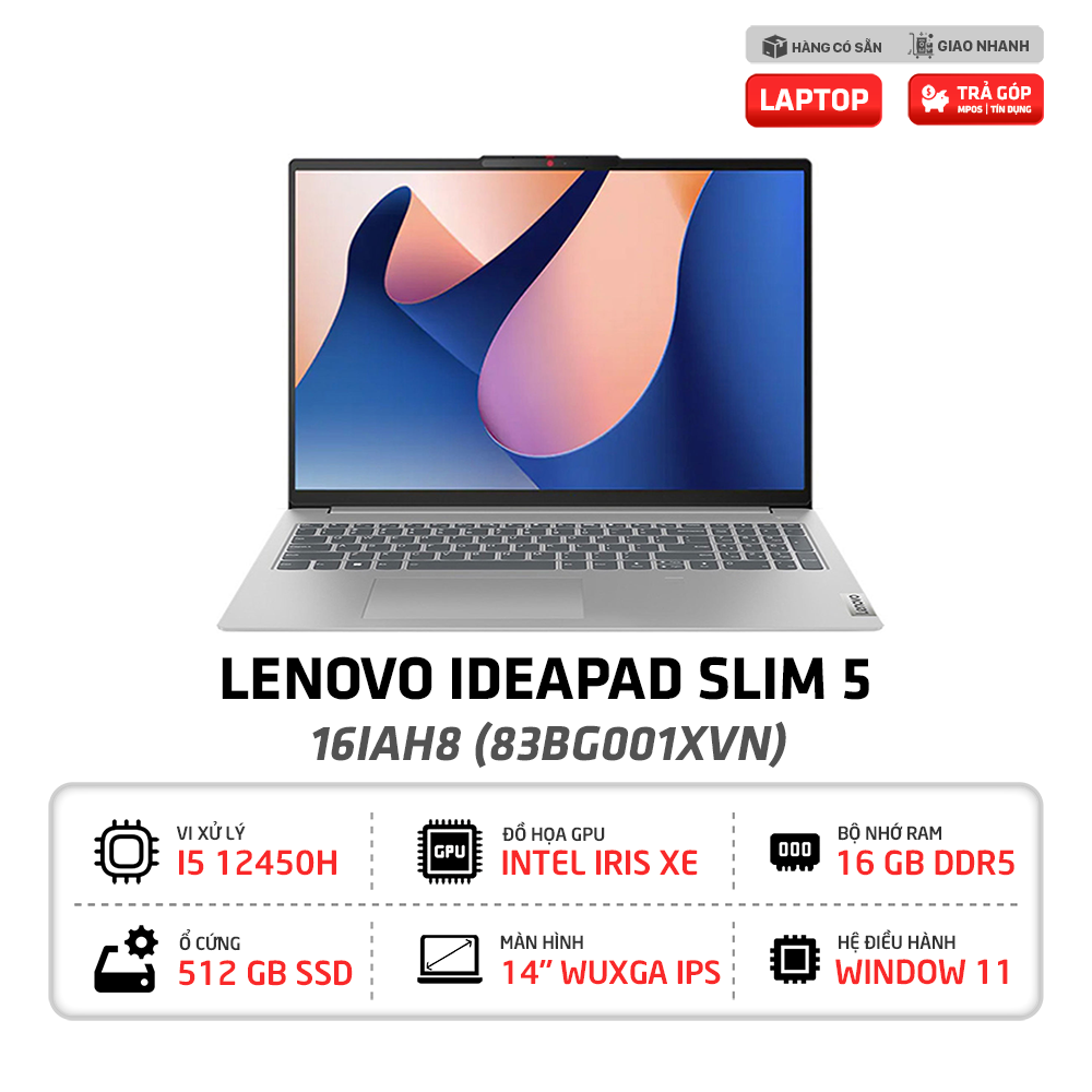 Laptop Lenovo IdeaPad Slim 5 16IAH8 83BG001XVN