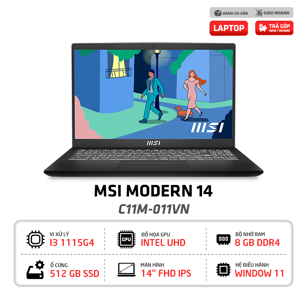 Laptop MSI Modern 14 C11M 011VN