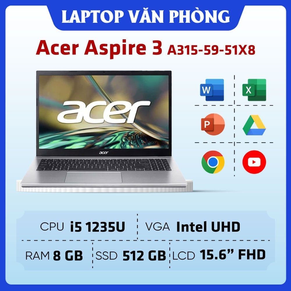 Laptop Acer Aspire 3 A315 59 51X8