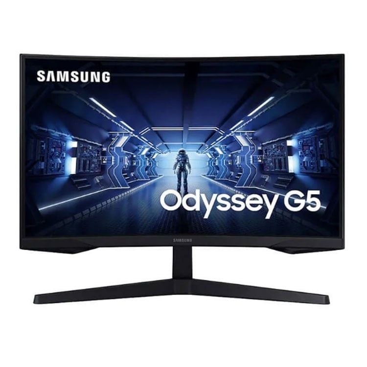 Màn Hình Gaming Samsung Odyssey G5 LC32G55TQBEXXV | 32 inch, 2K, VA, 144Hz, 1ms, 250nits, HDMI+DP, Cong