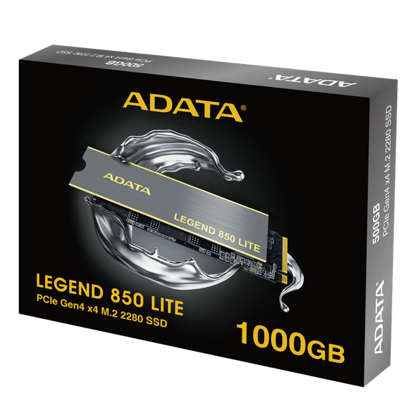  Ổ cứng SSD ADATA LEGEND 850 LITE 1TB | PCIe Gen4 x4 NVMe, M.2 2280 (ALEG-850L-1000GCS) 