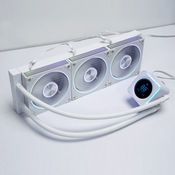 Tản nhiệt nước Leopard AstroBeat 360 White | ARGB Display, Trắng 