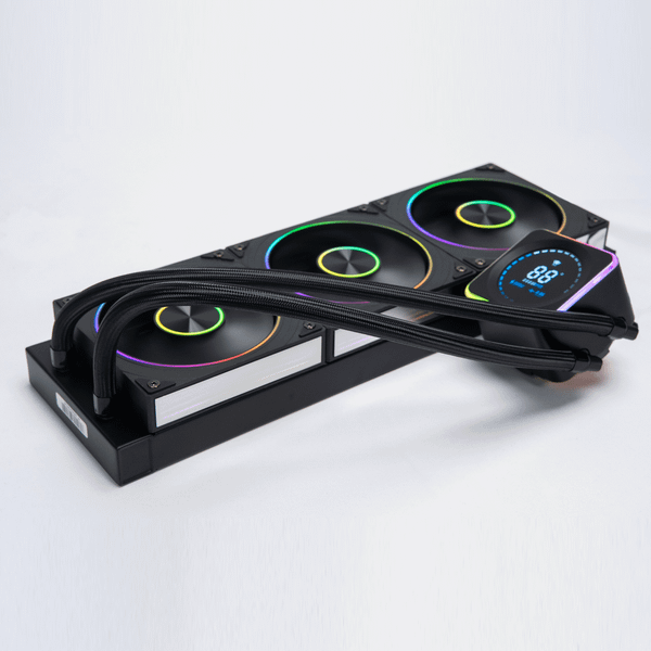  Tản nhiệt nước Leopard AstroBeat 360 Black | ARGB Display, Đen 