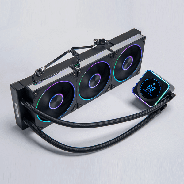  Tản nhiệt nước Leopard AstroBeat 360 Black | ARGB Display, Đen 