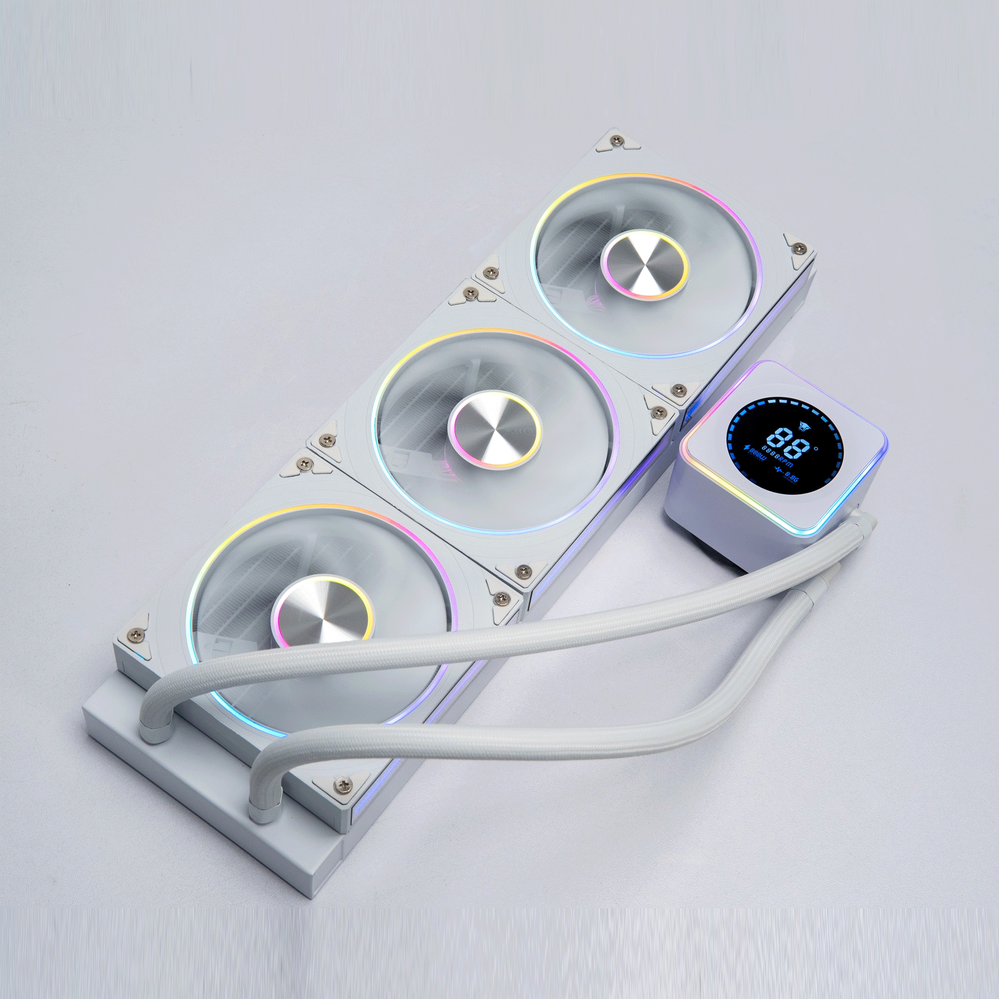 Tản nhiệt nước Leopard AstroBeat 360 Digital ARGB - White
