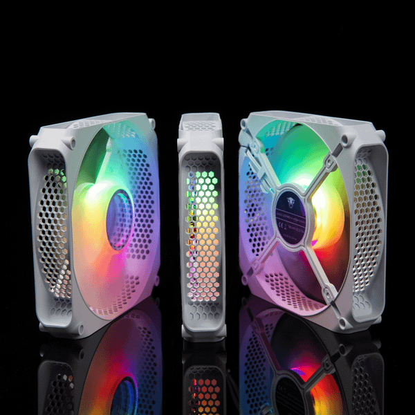  Quạt tản nhiệt PC Leopard F6 | Fan lẻ 120mm, RGB, Trắng 