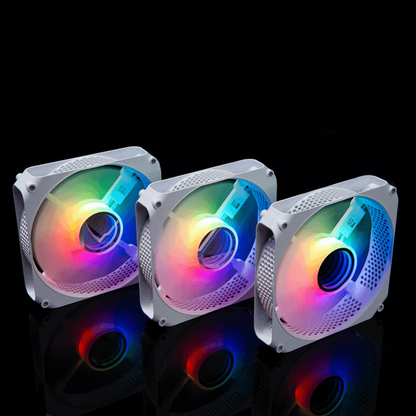  Quạt tản nhiệt PC Leopard F6 | Fan lẻ 120mm, RGB, Trắng 