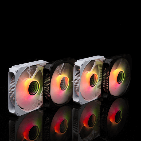  Quạt tản nhiệt PC Leopard F6 | Fan lẻ 120mm, RGB, Trắng 