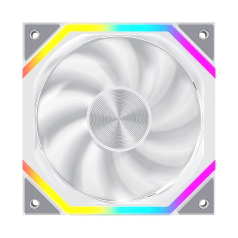 Quạt tản nhiệt PC Leopard Galaxy | Fan lẻ 120mm, ARGB, Trắng