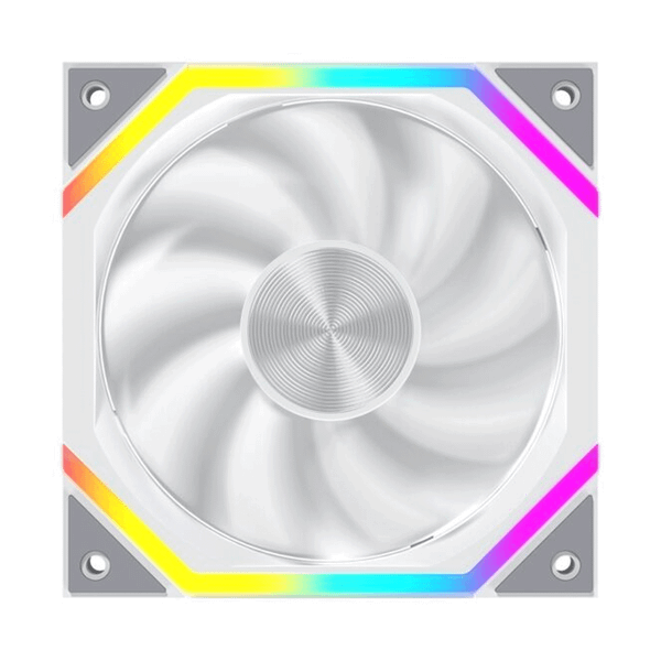  Quạt tản nhiệt PC Leopard Galaxy | Fan lẻ 120mm, ARGB, Gió ngược, Trắng 