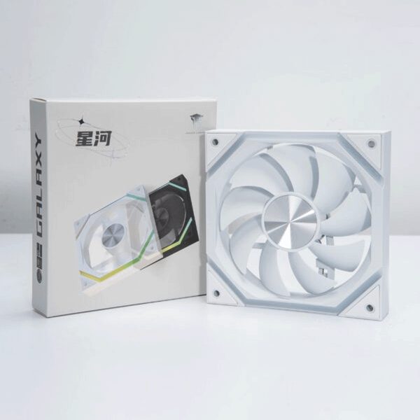  Quạt tản nhiệt PC Leopard Galaxy | Fan lẻ 120mm, ARGB, Gió ngược, Trắng 