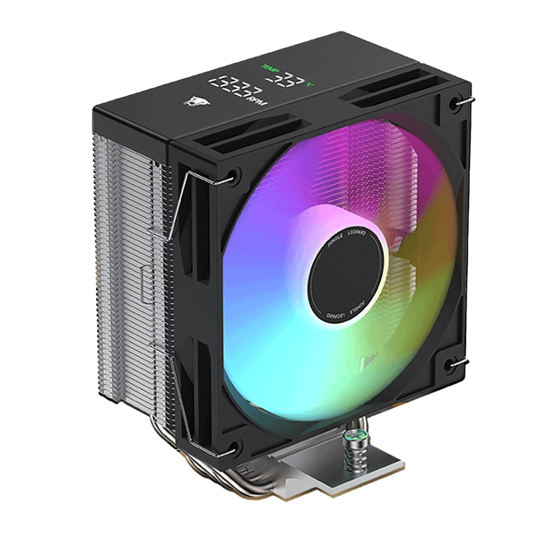  Tản nhiệt khí Leopard KF401 DGT Black | RGB, Đen 