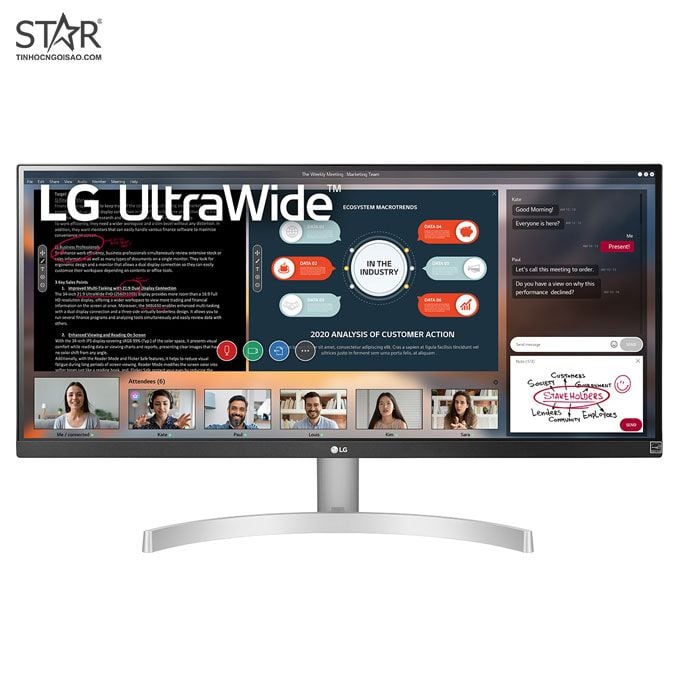 Màn hình LCD 29″ LG 29WN600-W IPS Ultrawide