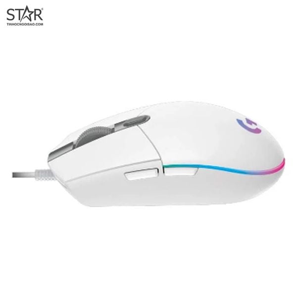  Chuột gaming Logitech G102 Gen II Lightsync | Có dây, 8000 DPI, 85g, RGB, Trắng 