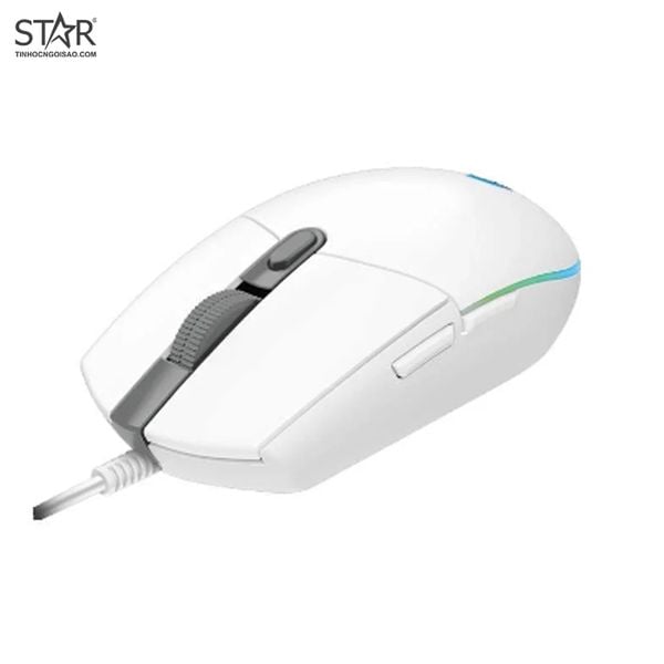  Chuột gaming Logitech G102 Gen II Lightsync | Có dây, 8000 DPI, 85g, RGB, Trắng 