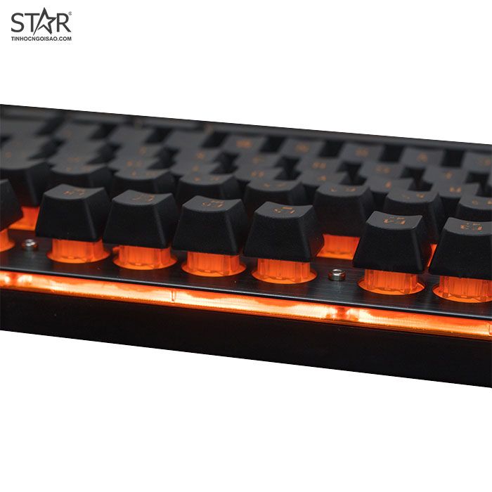 Bàn Phím Giả Cơ Lingtning Forever Gaming Led (Nâu)