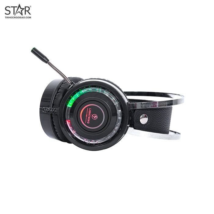 Tai nghe Lightning Super V6S Gaming Led (Đen)