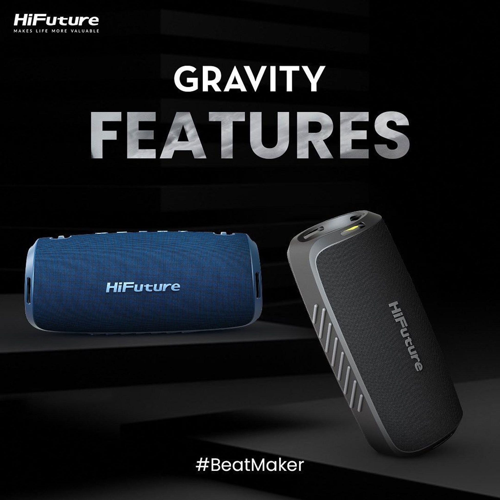 Loa Bluetooth HiFuture Gravity 45w - Black