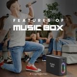  Loa Bluetooth HiFuture MusicBox - Silver | Output 100w, RGB, Kèm 2 mic 