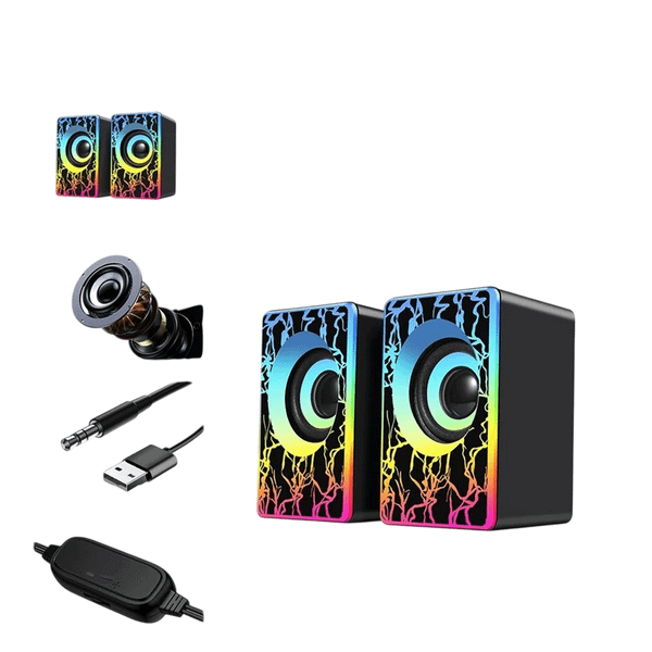  Loa máy tính USB 2.0 R8 SP-02 - Black 