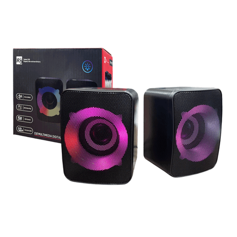 Loa máy tính USB 2.0 R8 SP-07 - Black