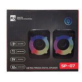 Loa máy tính USB 2.0 R8 SP-07 - Black 