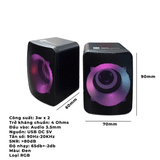  Loa máy tính USB 2.0 R8 SP-07 - Black 