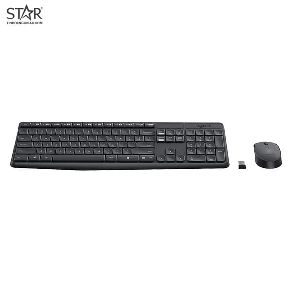  Combo phím chuột văn phòng Logitech MK235 | Wireless, Fullsize, Black 