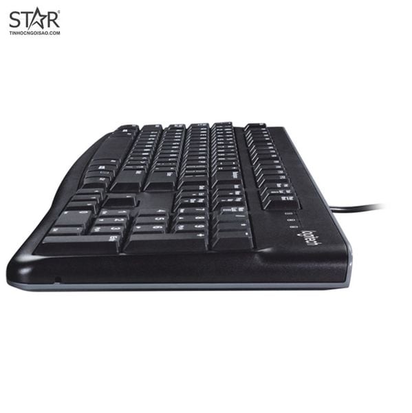  Bàn phím giả cơ văn phòng Logitech K120 | Có dây, Fullsize, Black 