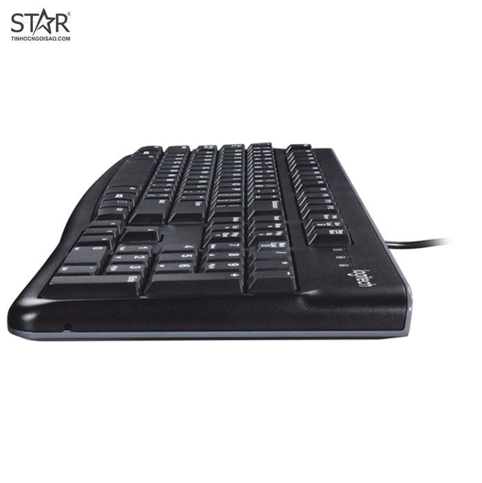 Bàn phím Logitech K120 | Đen, 104 phím, Có dây