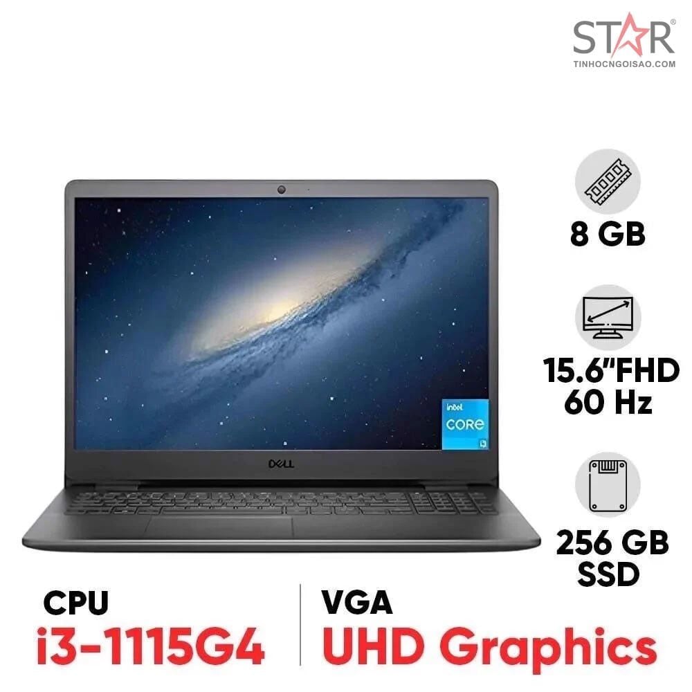 Laptop Dell Inspiron 3511 (26F1K): I3 1115G4, Intel UHD Graphics, Ram 8G, SSD 256G, No OS, 15.6 inch FHD (Đen) [ HÀNG TRƯNG BÀY]