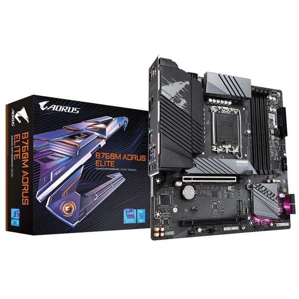  Mainboard Gigabyte B760M AORUS Elite DDR5 | LGA 1700, mATX, 4 khe RAM 