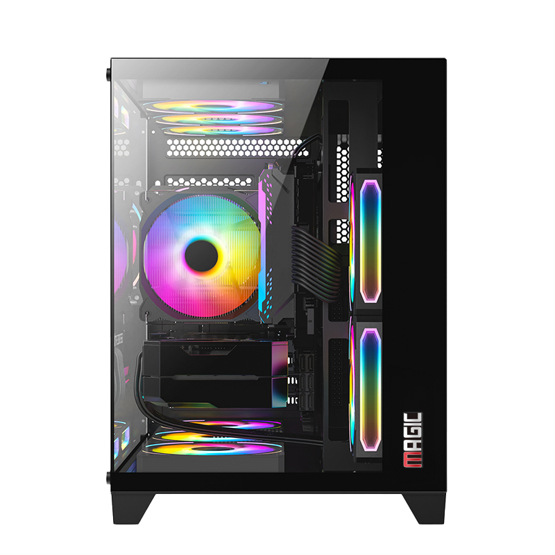 Thùng máy Case Magic Aqua M Ultra - Đen | Small M-ATX