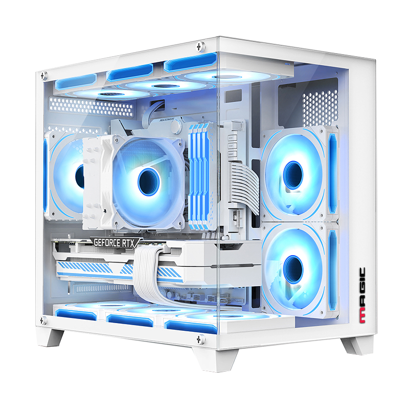 Thùng máy Case MAGIC Aqua-M Ultra Plus White | Full M-ATX