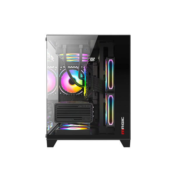  Thùng máy Magic Aqua-M Ultra Pro - Đen | Full Micro ATX, AIO 360 Top 