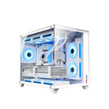  Thùng máy Magic Aqua-M Ultra Pro - Trắng | Full Micro ATX, AIO 360 Top 