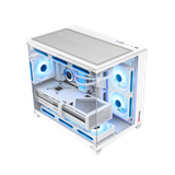  Thùng máy Magic Aqua-M Ultra Pro - Trắng | Full Micro ATX, AIO 360 Top 