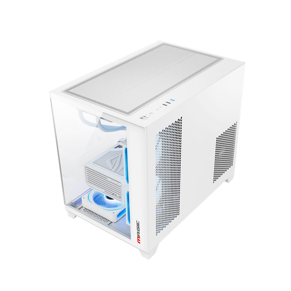  Thùng máy Magic Aqua-M Ultra Pro - Trắng | Full Micro ATX, AIO 360 Top 