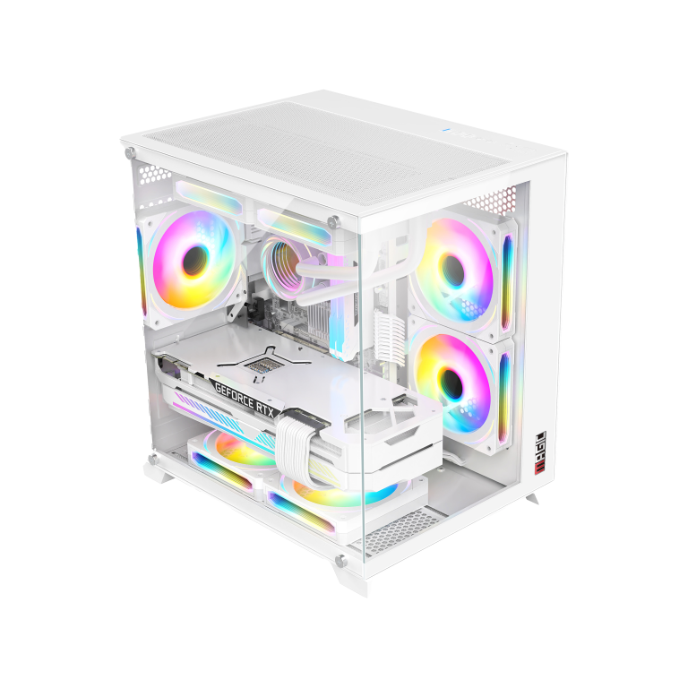 Thùng máy Case Magic Aqua M Ultra - Trắng | Small M-ATX