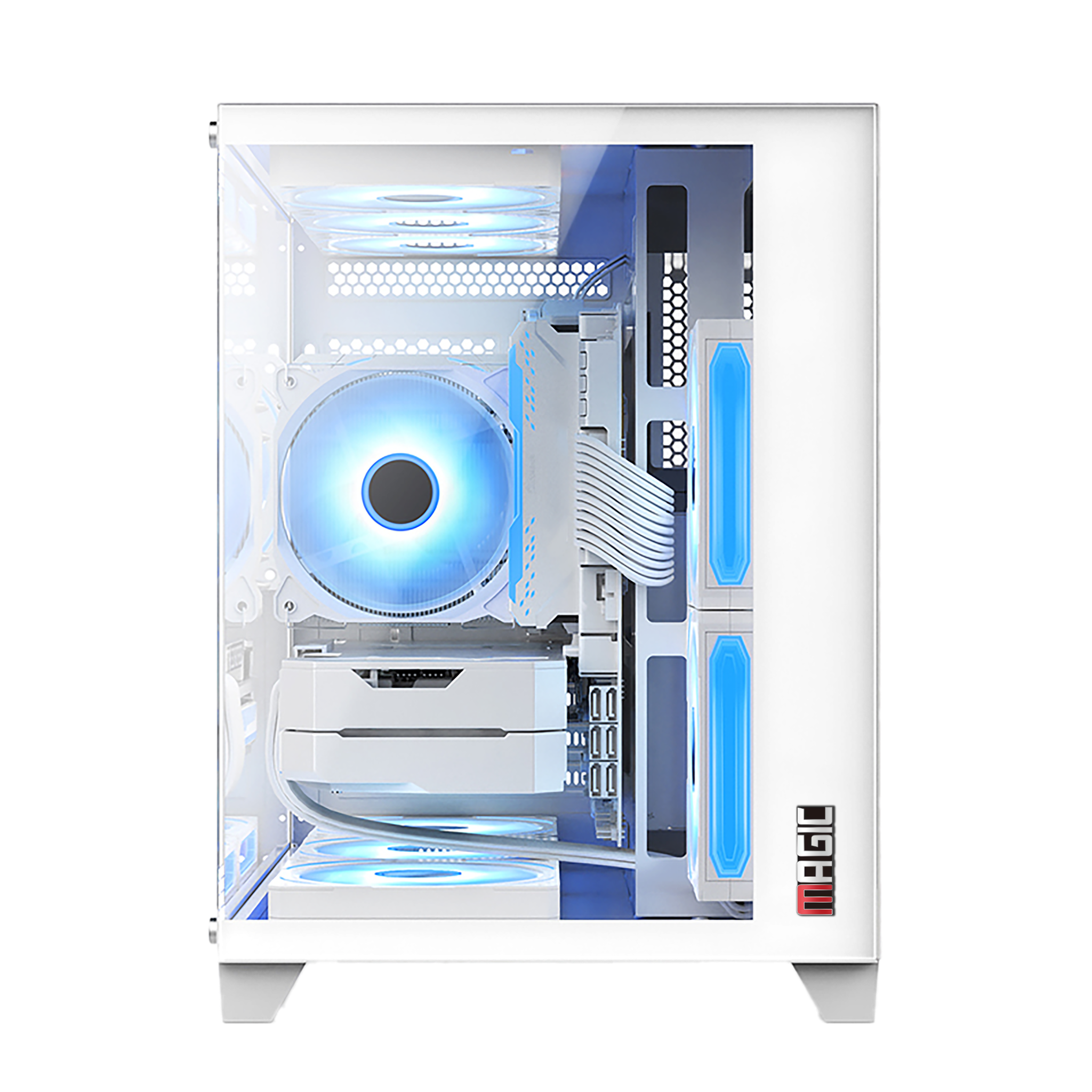 Thùng máy Case Magic Aqua M Ultra - Trắng | Small M-ATX