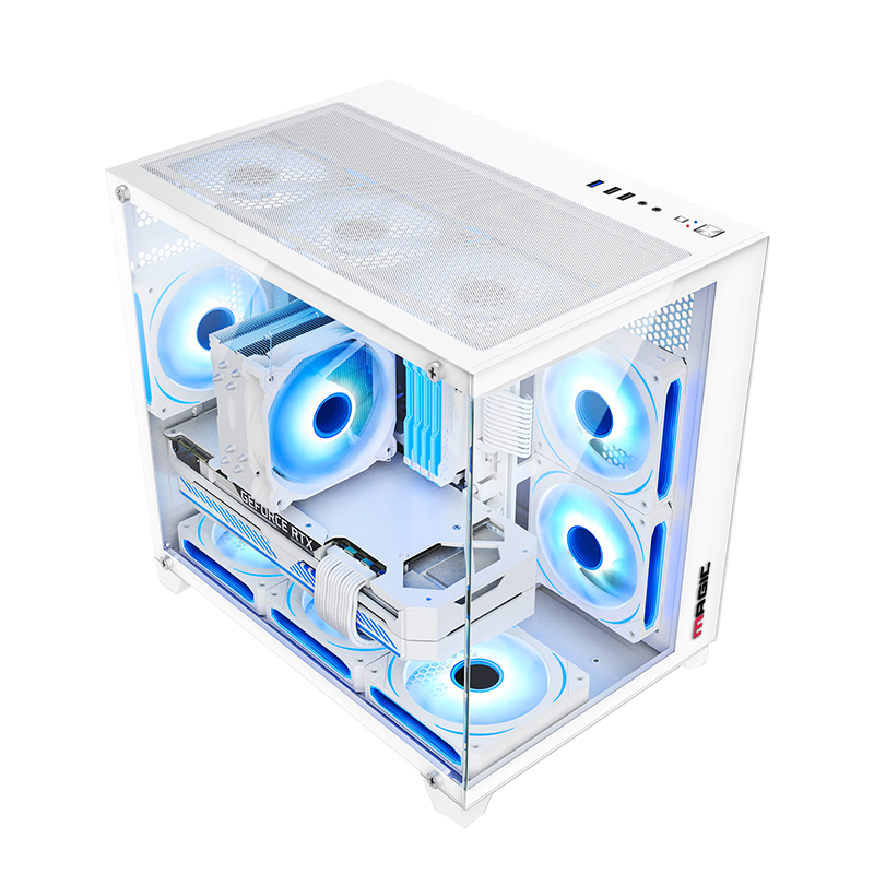 Thùng máy Case MAGIC Aqua-M Ultra Plus White | Full M-ATX