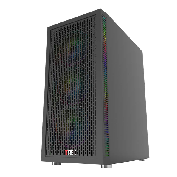  Thùng máy Magic Luxury I - Black | Full tower, E-ATX, kèm sẵn 4 fan 