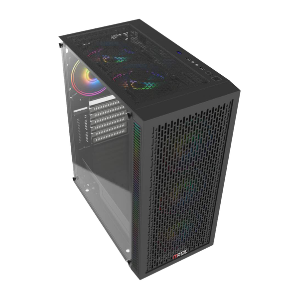  Thùng máy Magic Luxury I - Black | Full tower, E-ATX, kèm sẵn 4 fan 