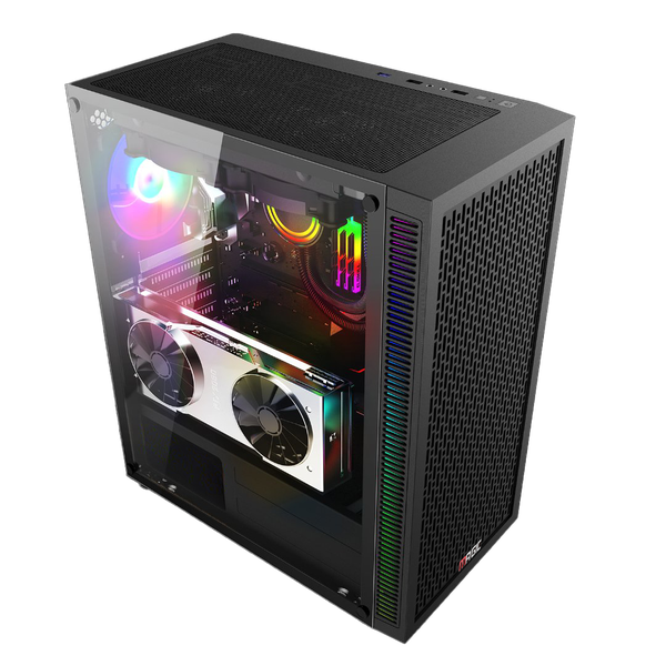  Thùng máy Magic Luxury I - Black | Full tower, E-ATX, kèm sẵn 4 fan 