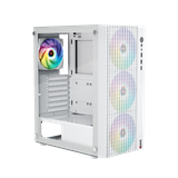  Thùng máy Magic Luxury 4F - Trắng | Kèm sẵn 4 fan 