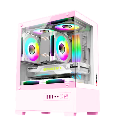Thùng máy Magic MIX - Hồng | Micro ATX, không kèm fan