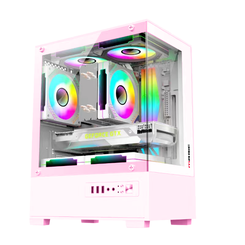 Thùng máy Magic MIX - Hồng | Micro ATX, không kèm fan