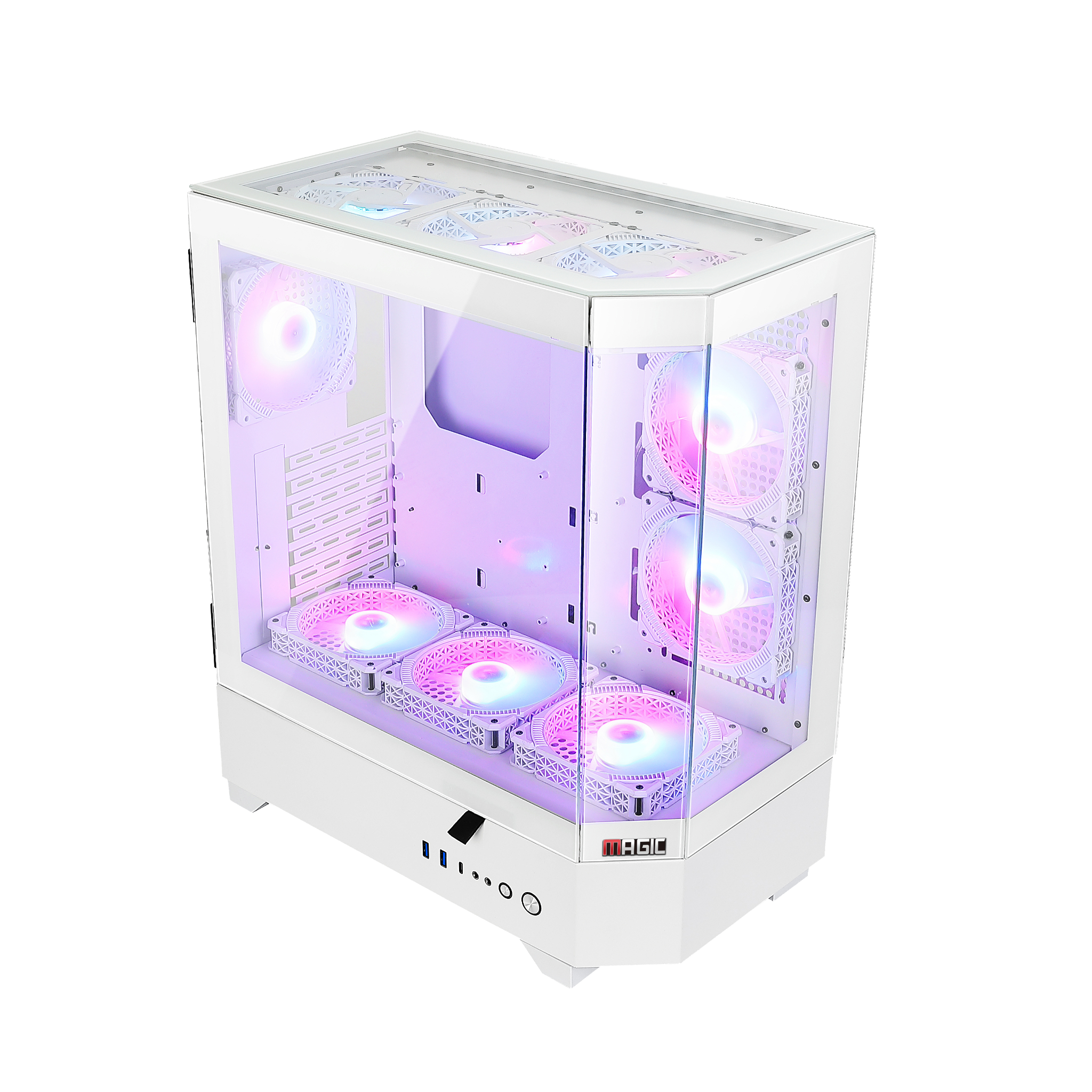 Thùng máy Case Magic Vila Ultra - Trắng | E-ATX, không Fan